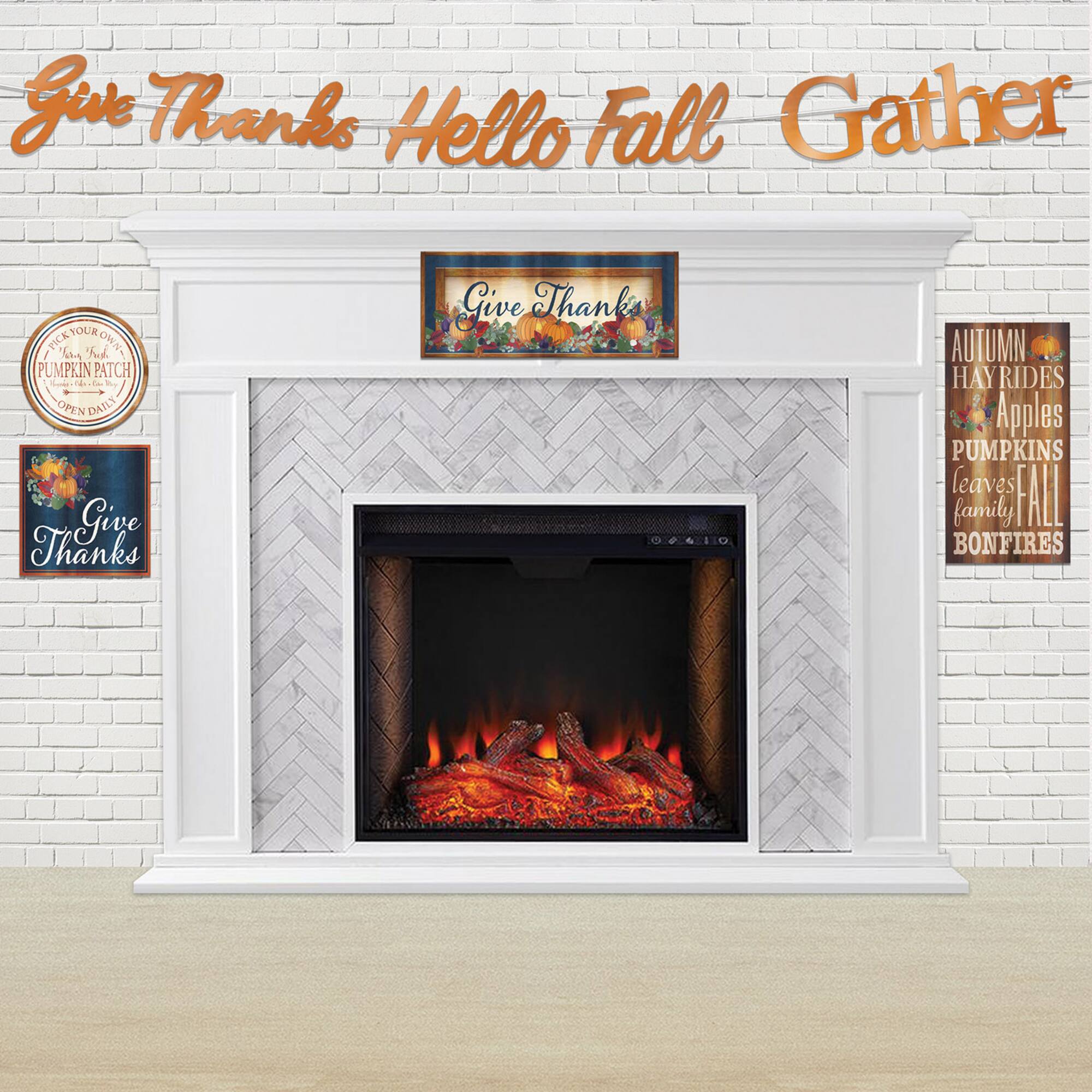 Beistle 2ft. Fall Thanksgiving Foil Streamers, 2 Packs of 3